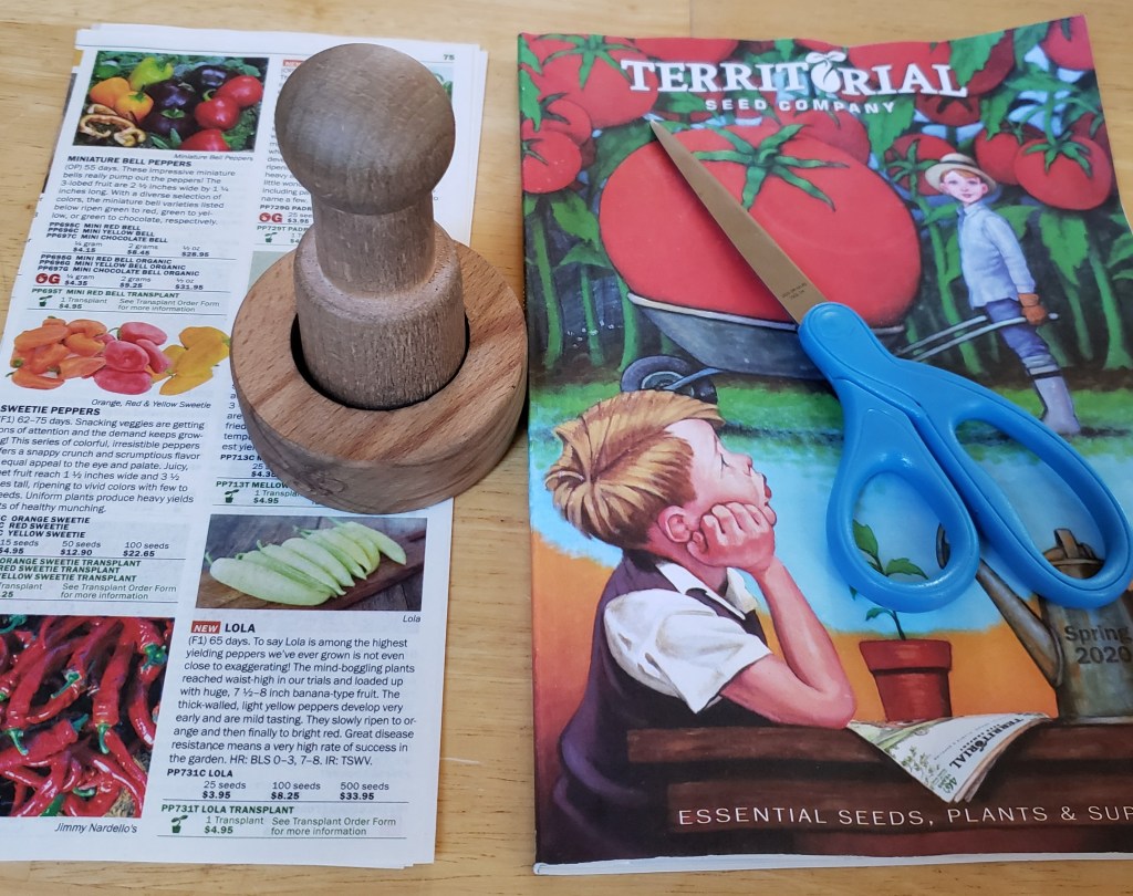 Paper Pot Maker and Seed Catalog